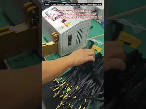 Electrical Semi Automatic Manual Power Wire Coiling Bunching Machine