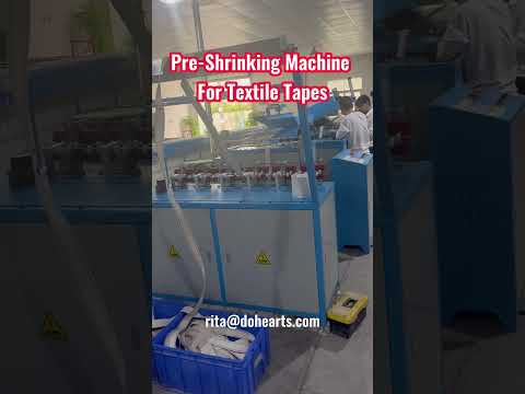 pre shrinking machine to shrinking the webbing fabric elastic in advance