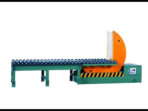 mechanical coil upender tilter turnover machine with motor roller