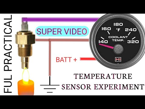 temperature sensor experiment. engine coolent temperature sensor wiring.temperature meater.voltage