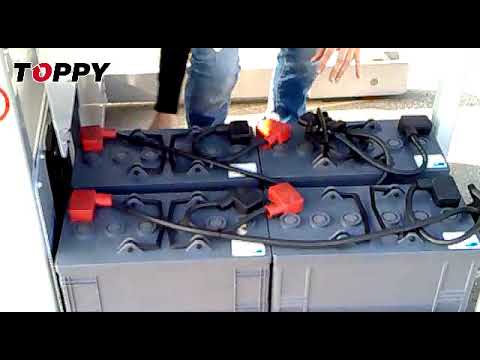 How to quickly replace the battery? - Mobile pallet changer - Toppy Ph Adv wb (roll on &amp; off system)