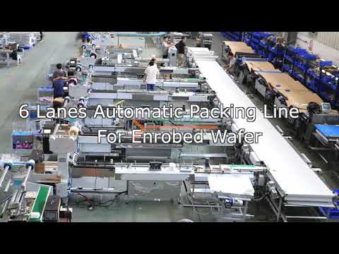 6 Lanes Automatic Packing Line For Enrobed Wafer-Soontrue Packing Machinery