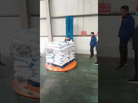 High Quality with automatic cut and feed film pallet wrapping machine #shorts #wrapping #pe