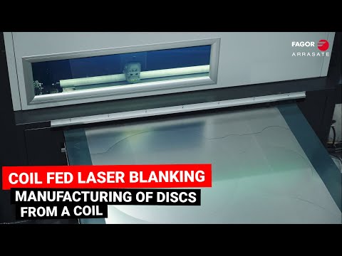 Coil fed laser cutting line for the manufacture of discs for the cookware industry | Fagor Arrasate