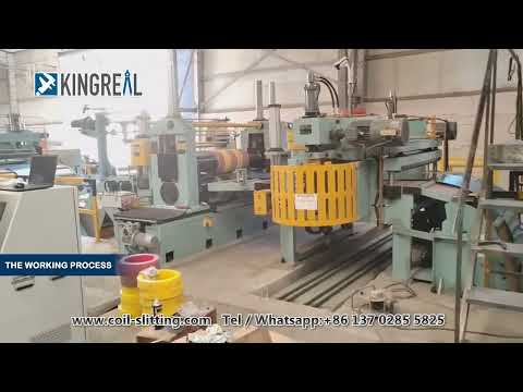 KINGREAL High Precision Metal Steel Coil Slitting line Machine, slitting and rewind, construction