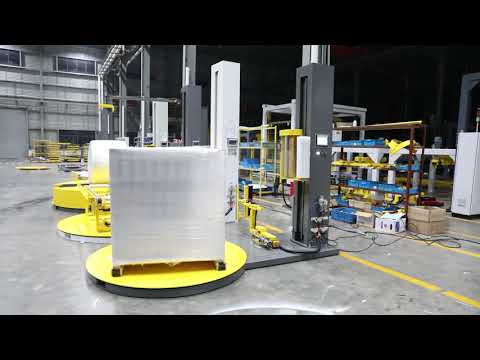 Remote Control Fully Automatic Pallet Wrapping Machine