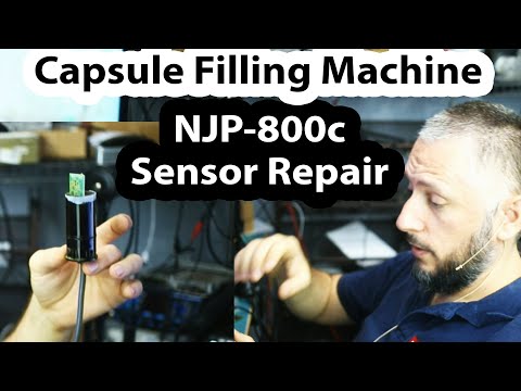 NJP800C Capsule filling machine Sensor Cable Repair and a cracked board