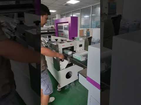 Shampoo bottle carton box horizontal type film wrapping shrinking sealing machine