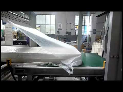 Orbital Horizontal Stretch Wrapping Machine for Doors/Furnitures #horizontalpackingmachine