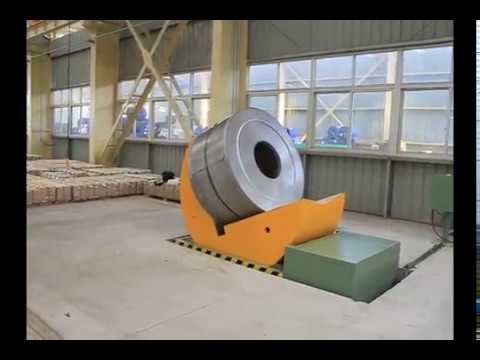 Upender and tilter for coil, mold