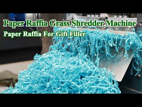 Crinkle Paper Raffia Paper Making Machine With Paper Shredder Machine.