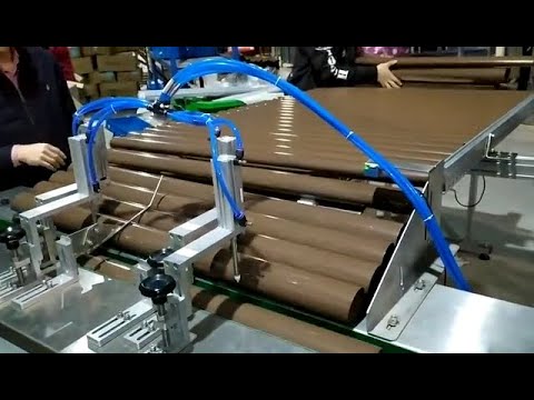 [CHLB machine]Extended automatic feeder steel tube pipe packing machine with collect platform