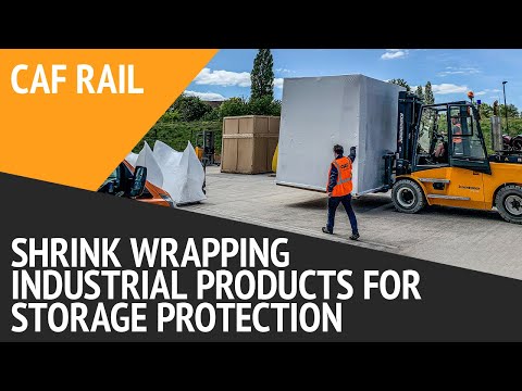 Shrink Wrapping Industrial Products For Storage Protection