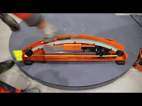 Smart Wasp Pallet Wrapping Machine Installation video（Whole series of stanand type)