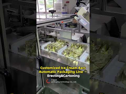 Customized Ice Cream Bars Automatic Packaging Line ① Erecting&amp;Cartoning