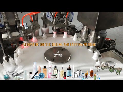 Automatic Bottle Filling and Capping Machine with robot hand for 10ml plastic bottles