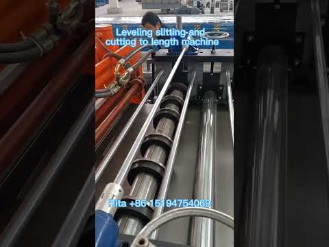 metal steel coil leveling slitting and cutting to length machine