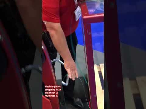 Watch our ErgoPack ergonomic, easy and efficient pallet strapping machine at Multimodal Exhibition!