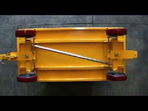 Industrial Cart Underside, Quad Steer Cart Heavy Duty Underside, Material Handling Equipment