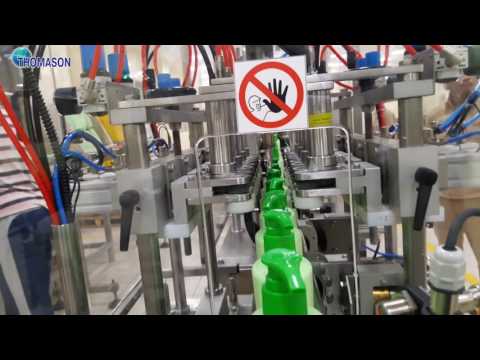 SHAMPOO FILLING LINE OLYMPUS/14-NC + PEGASUS LINEAR CAPPING FOR TRIGGERS