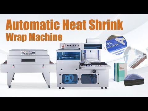 Automatic Heat Shrink Wrap Machine | Plastic Shrink Film Packing Machine for Books, Cosmetics, Boxes