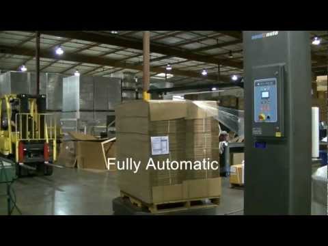 Cousins Packaging A-Arm fully automatic stretch wrapper