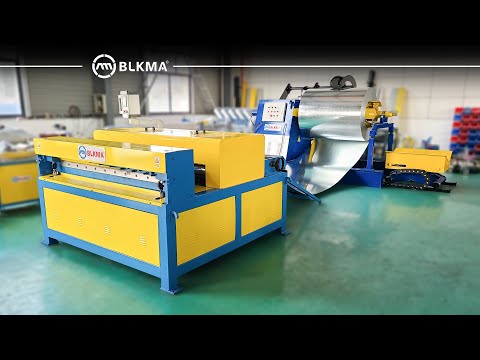 BLKMA® Automatic Coil Shearing Machine /Hydraulic decoiler cut line / CNC hydraulic uncoiler machine