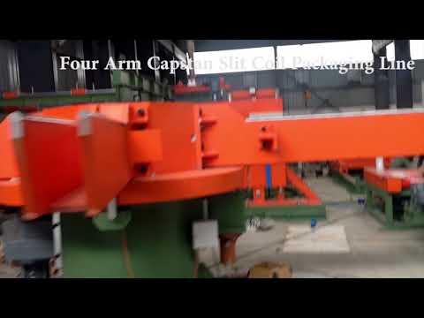 FOUR ARM CAPSTAN SLIT COIL PACKAGING LINE