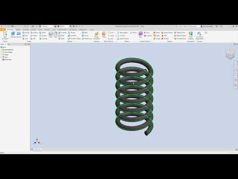 Inventor 2021 Coil and Threads Creation