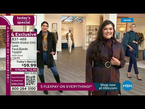 HSN | IMAN Global Chic Fall Fashions 08.27.2023 - 03 AM