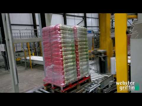 Fully Automatic Robot Bagging Line and Pallet Protection at Inspired Pet Nutrition