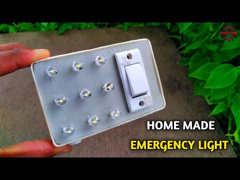 How to make emergency light at home। घर पर बनाएं रिचार्जेबल एलईडी लाइट आसानी से।