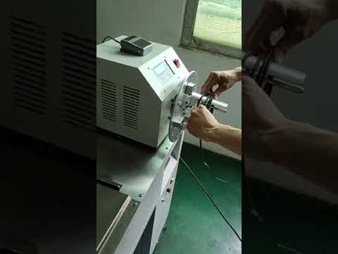 Cable Coil Winding Machine co-working with Nylon Cable Tie Tying Machine