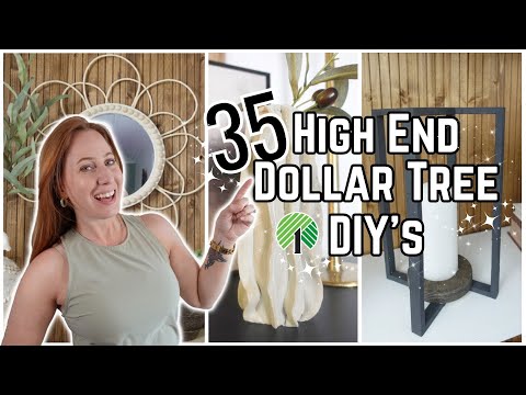 High end every day home decor DIY&#039;s on a budget // Dollar Tree DIY Decor