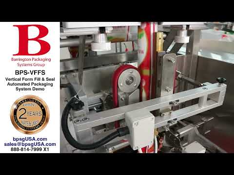 VFFS Vertical Form Fill and Seal Automated Packaging System Demo