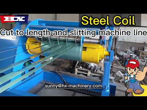 galvanized sheet steel coil slitting machine line