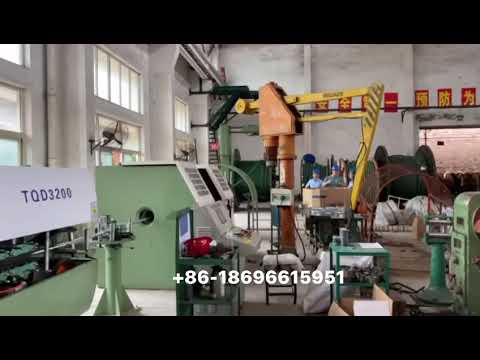 Armored cable winding machine