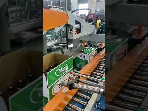 Wine bottle box automatic packaging line