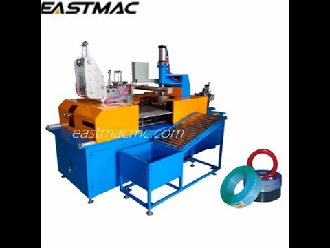 High speed automatic wire and cable coiling wrapping and packing machine tandem with extrusion line