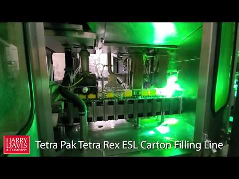 Tetra Pak Tetra Rex ESL Gable Top Carton Filling Line with Filler Model TR7-ESL-SCA, S/N 65143-50584