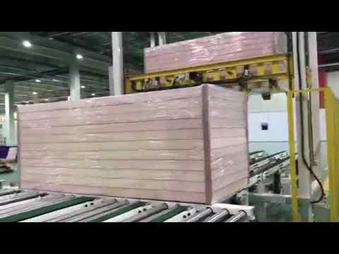 SPC Floor Wall Panel Automatic Pallet Stacking Conveyor | Pallet Stacker / Destacker