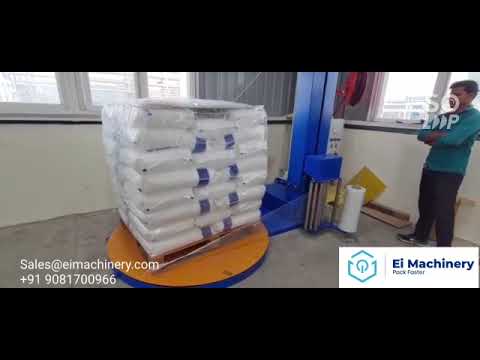 Pallet stretch Wrapping machine, #PalletWrapping #chemicalbag