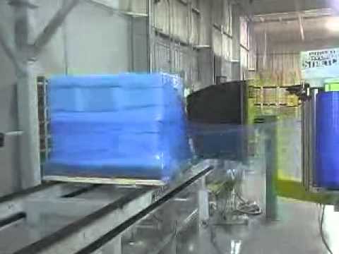 Custom Stretch Wrapping - Highlight Industries combines machines for maximum pallet security