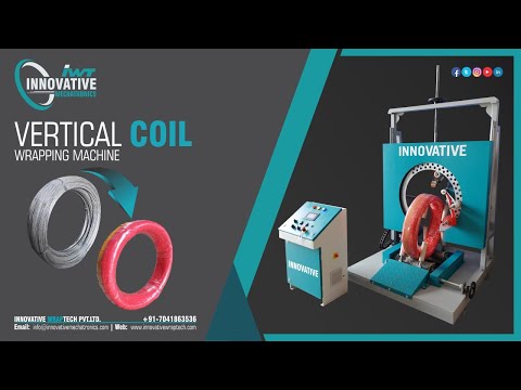 coil wrapping machine | Vertical coil stretch wrapping machine