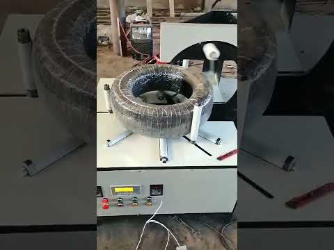 tire stretch film wrapping machine semi automatic tabletop wrapper