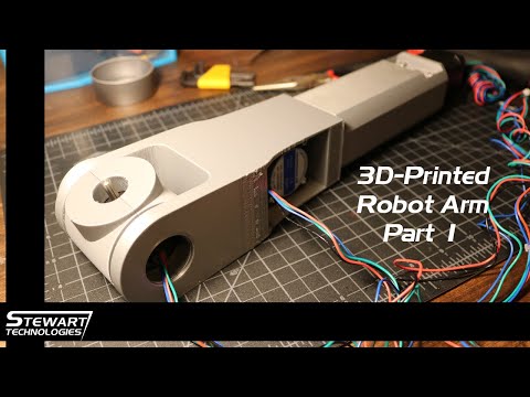 3D Printed 6 Axis Robot Arm Part 1 | Upper Joints