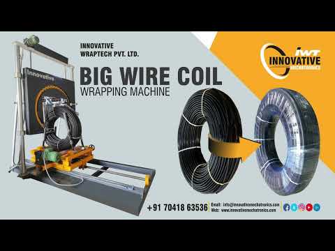 Big Pipe Coil stretch wrapping machine | Big Wire Coil packing machine