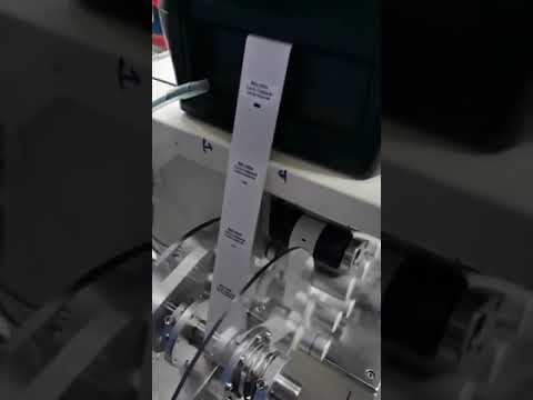 Semi auto cable sticker wrapping machine with online printer