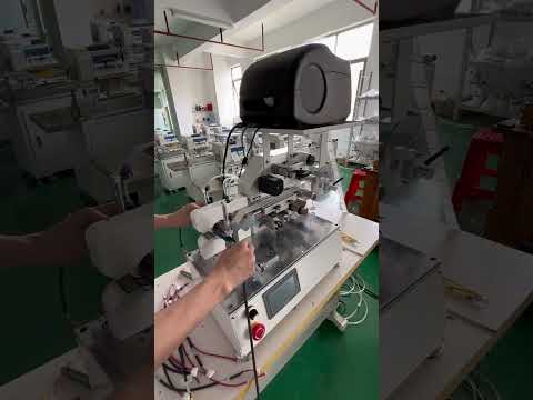 Automatic cable sticker wrapping machine with online printer