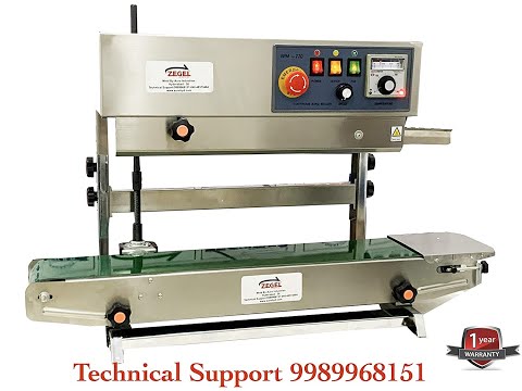 How to change the Zegel band sealer sealing machine from horizontal to vertical, band sealer